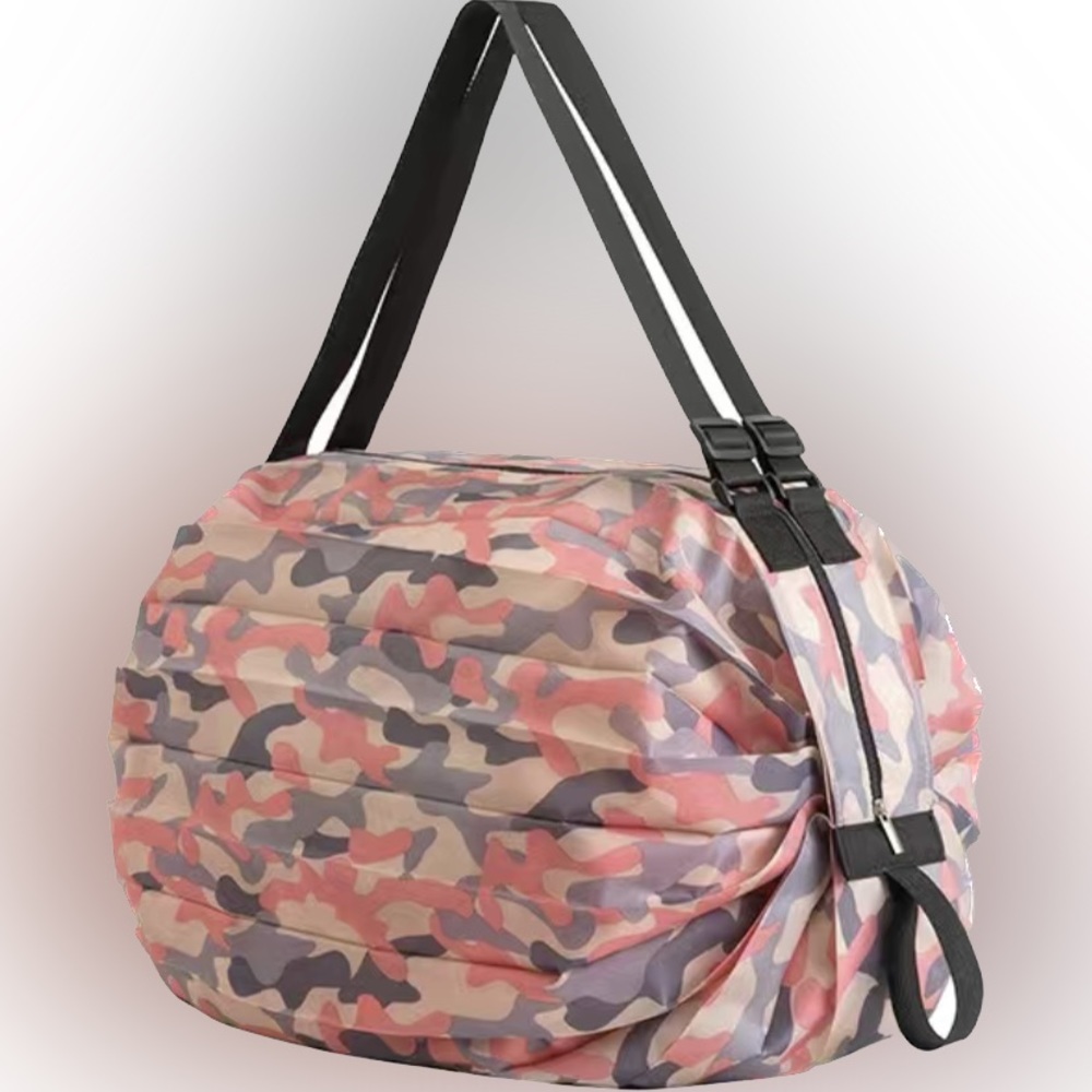 Pink Camouflage Reusable Grocery Bag